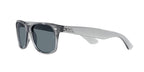 Ray-Ban RB2132 New Wayfarer Square Sunglasses, Transparent Grey/Dark Blue Polarized