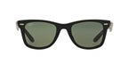 Ray-Ban RB2140F Wayfarer Sunglasses, Matte Black/G-15 Green,
