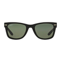 Ray-Ban RB2140F Wayfarer Sunglasses, Matte Black/G-15 Green,
